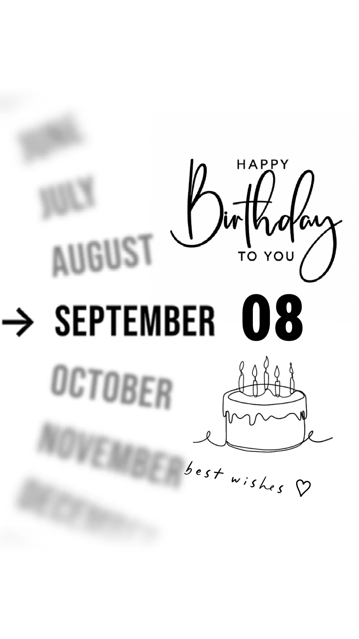 Birthday 8 September