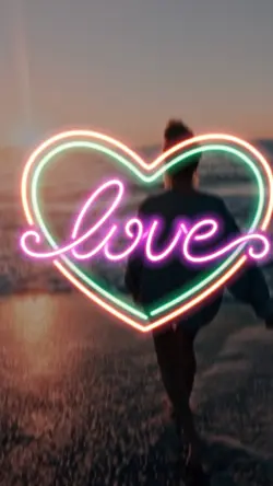 neon overlay love