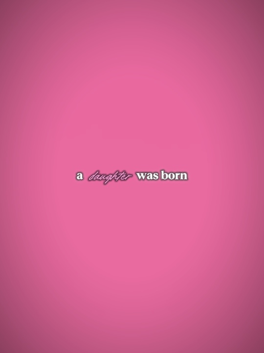 a daughter was born