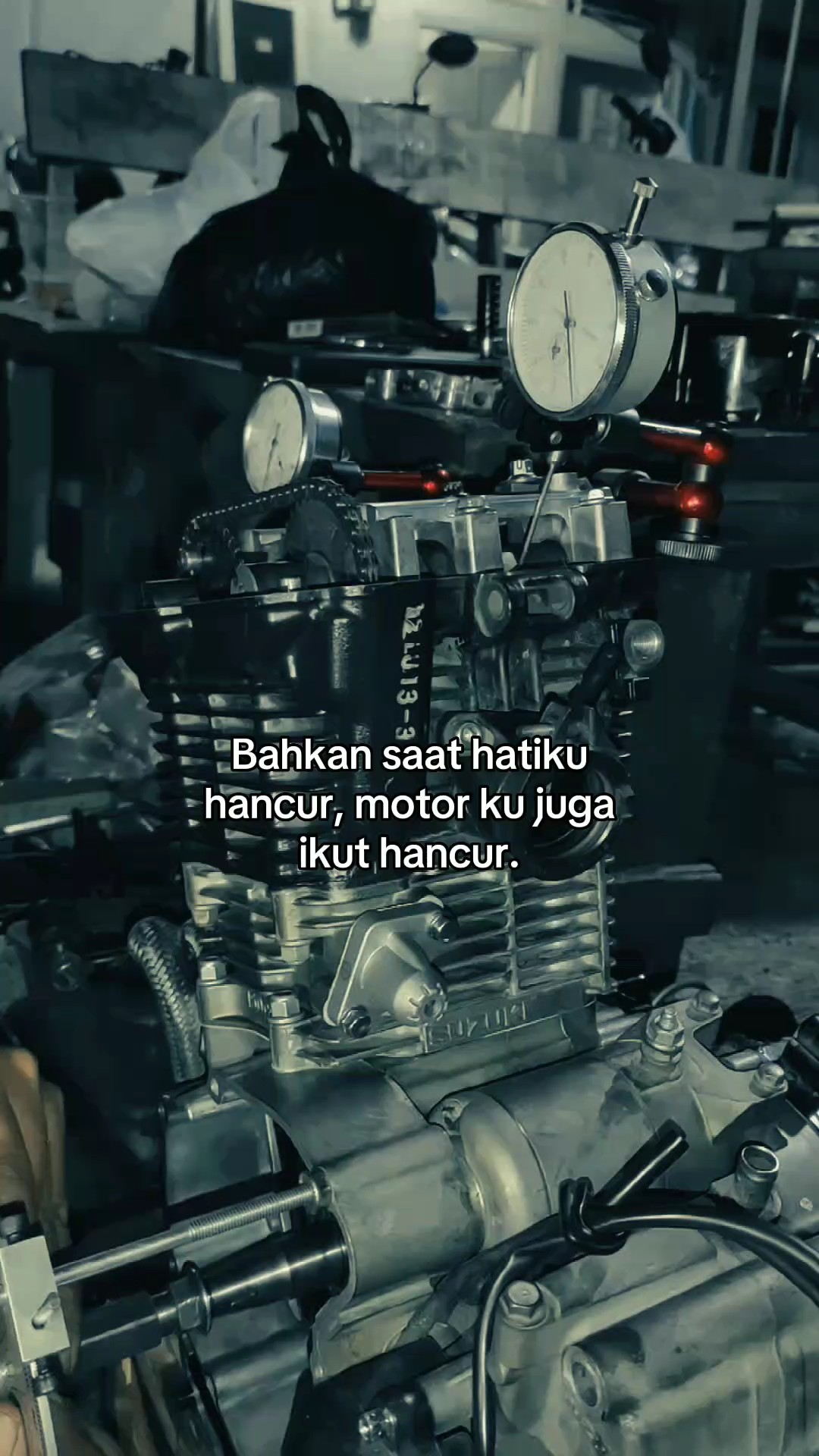 motor juga hancur