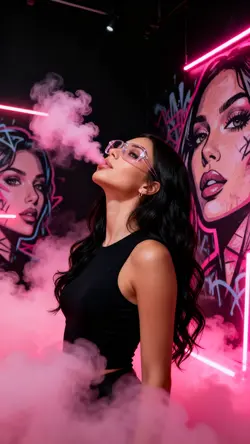 Smoke graffiti 