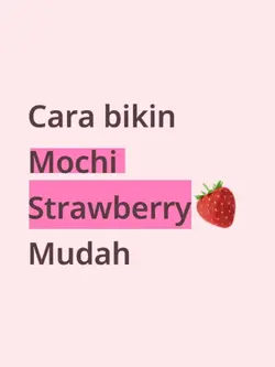 cara bikin mochi