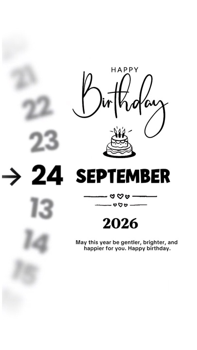 BIRTHDAY 24 SEPTEMB