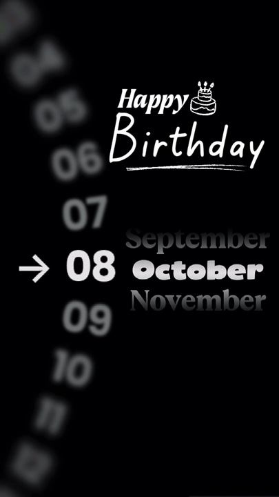 Birthday 08 October 