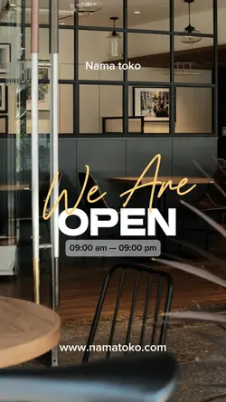We are open