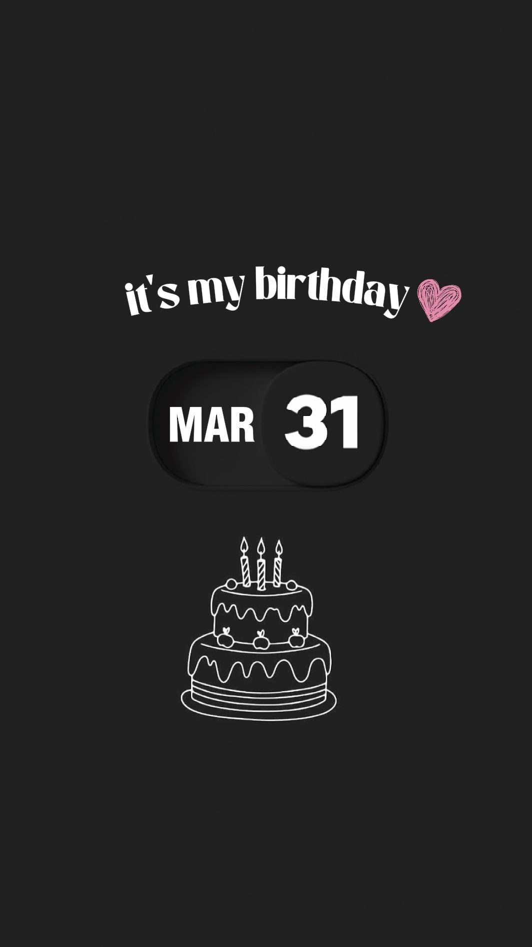HBD 31 MARS.