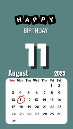 hbd 11 August 2025