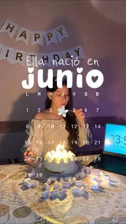 Ella nació en junio 