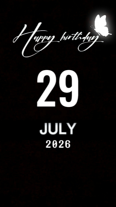 Aniversário 29 DE JULHO 