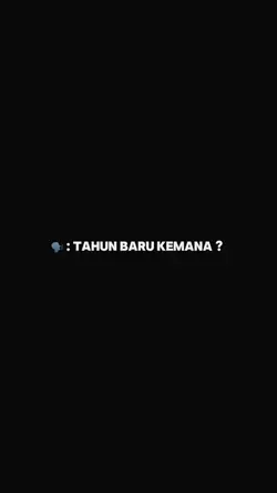 Tahun baru kemana 