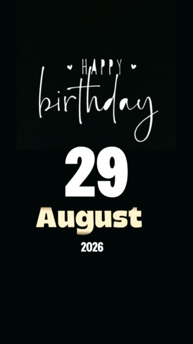 HBD 29 DE AGOSTO