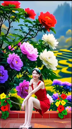 In the flowers