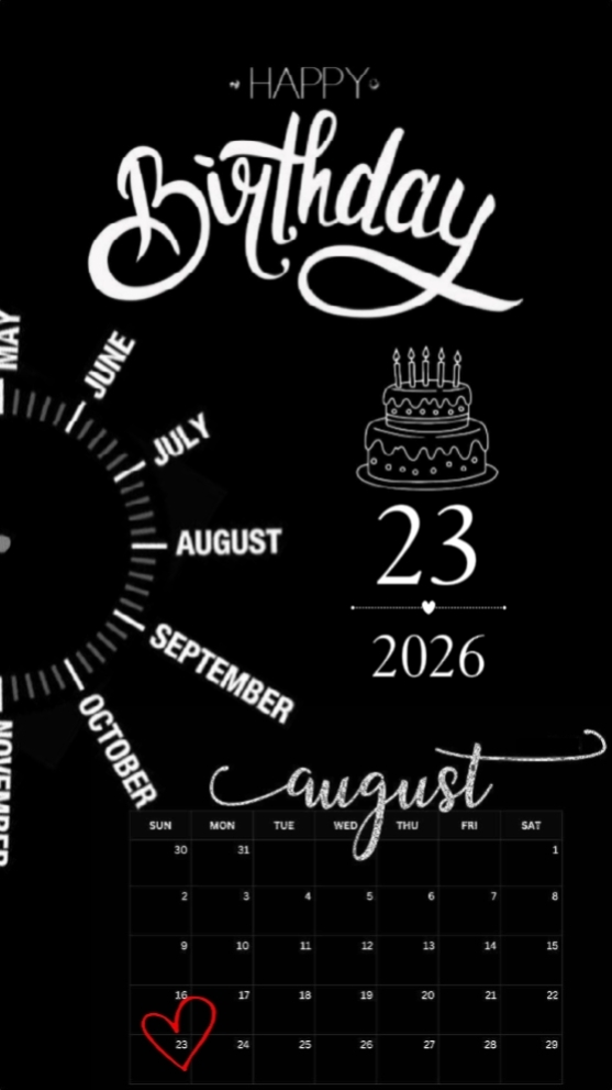 HBD 23 AUGUST