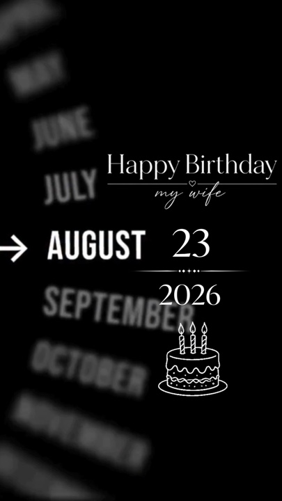 HBD MY WIFE AUG 23
