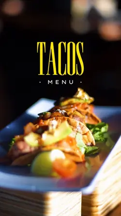 Tacos Menu