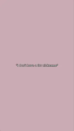 fav nickname 