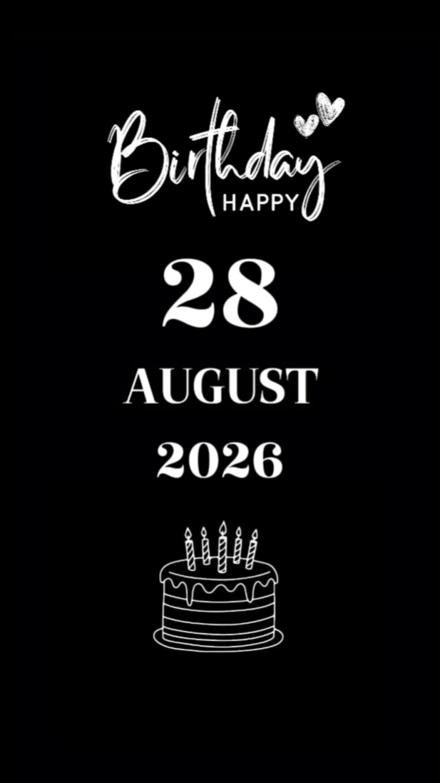 ANNIVERSAIRE FILLE 28 AOÛT