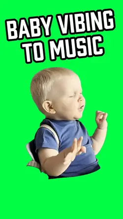 BABY VIBING TO MUSIC