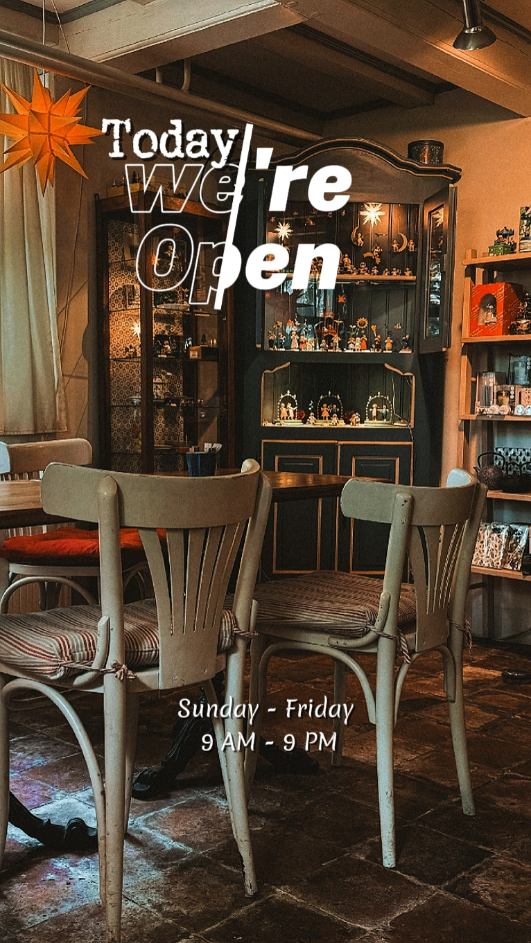 we are open