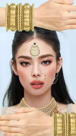 Ashoka India makeup 