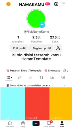 Fake profil tiktok