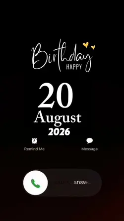 Hbd 20 August 2026