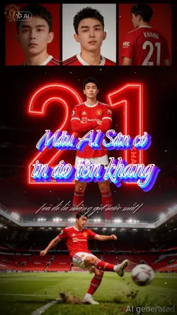 Ghép ảnh AI Sân cỏ 