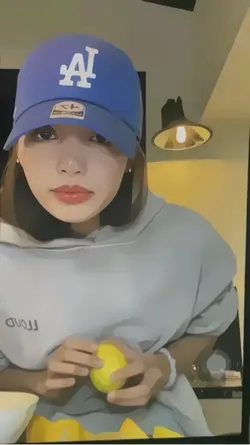 Lisa eating fancam