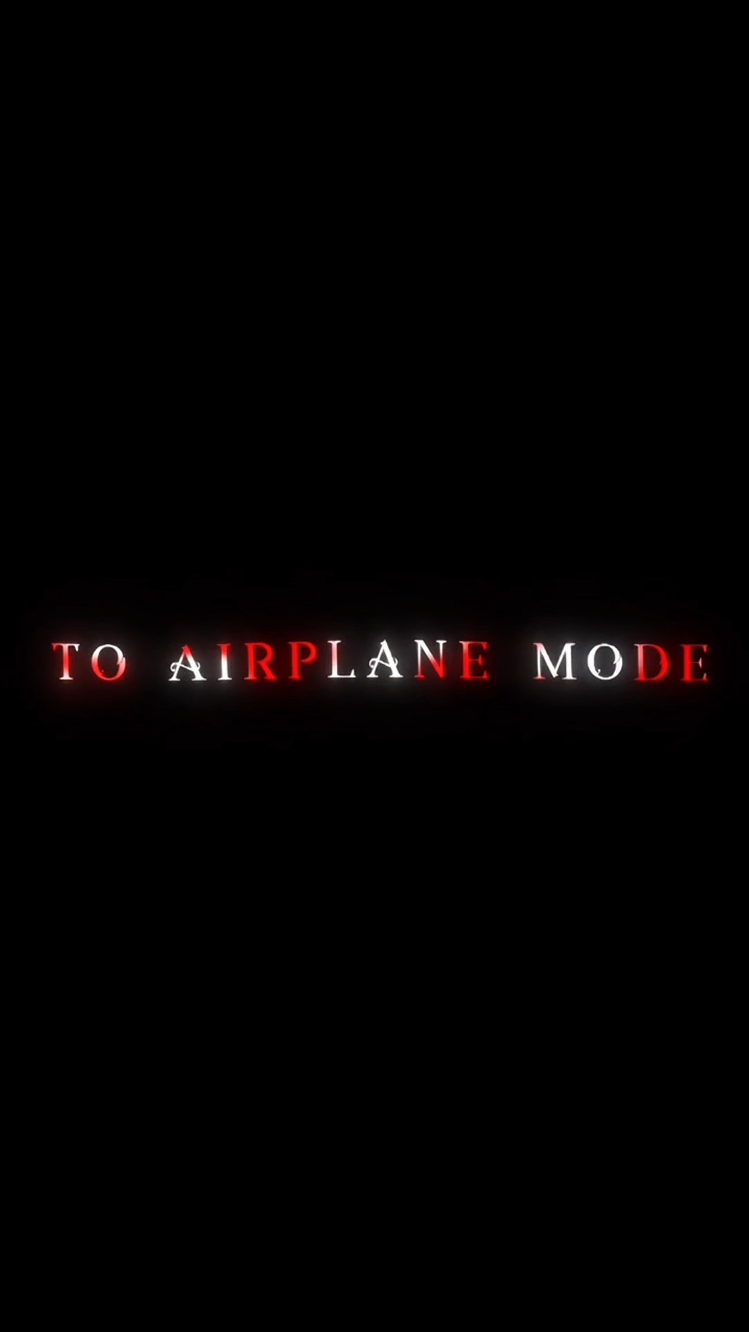 Air plane mode