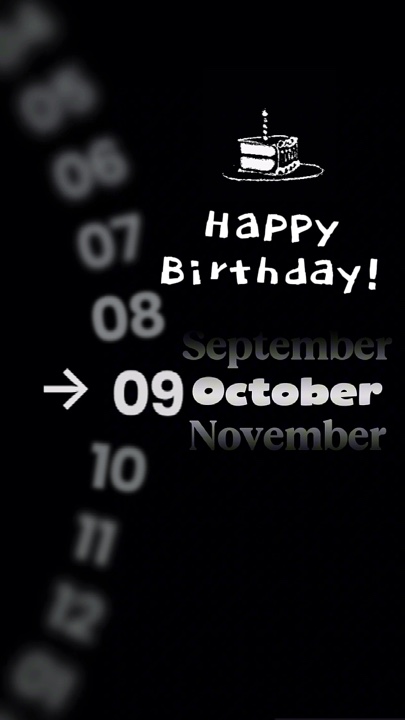 Birthday 09 October 