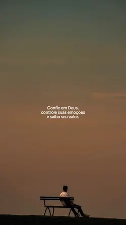 Confie em Deus. 