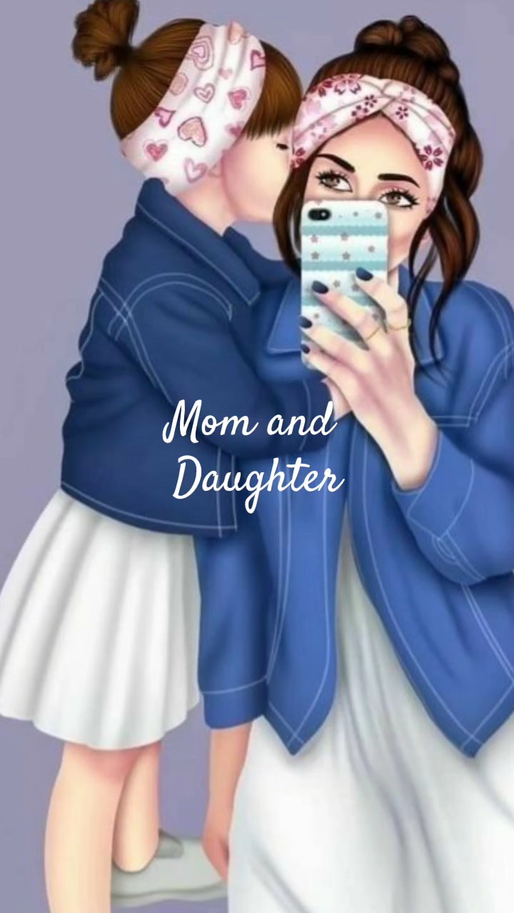 mom and daughter