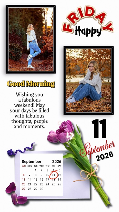 Friday 11 Sept 2026