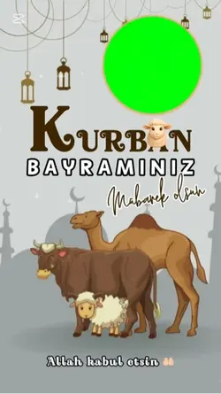 Kurban bayramı şablo