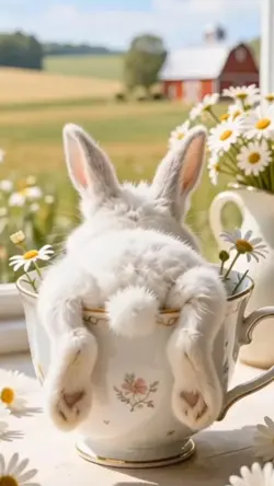 Bunny Tea Time