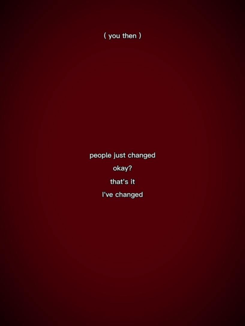 I've changed 