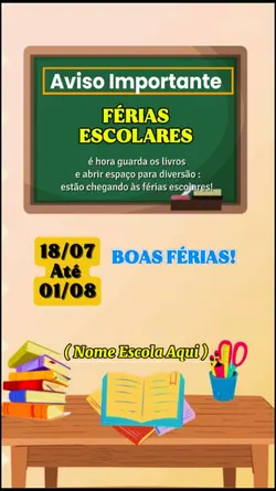 FÉRIAS ESCOLARES 