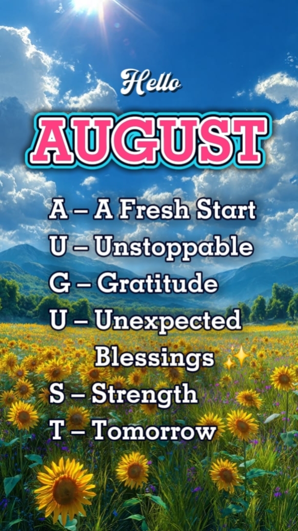 HOLA AGOSTO