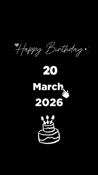 HBD MYSON 20 DE MARÇO