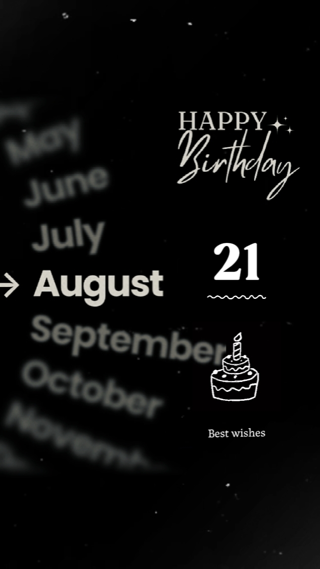 21 AUGUST BIRTHDAY