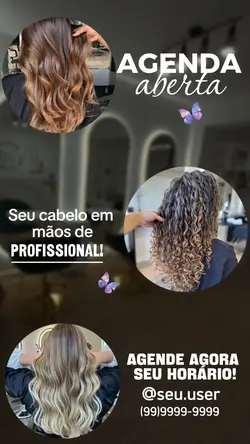 Agenda aberta cabelo