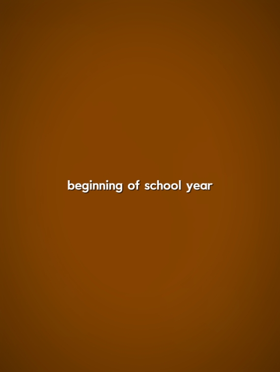 Fin de l'année scolaire 