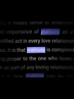 jealousy 