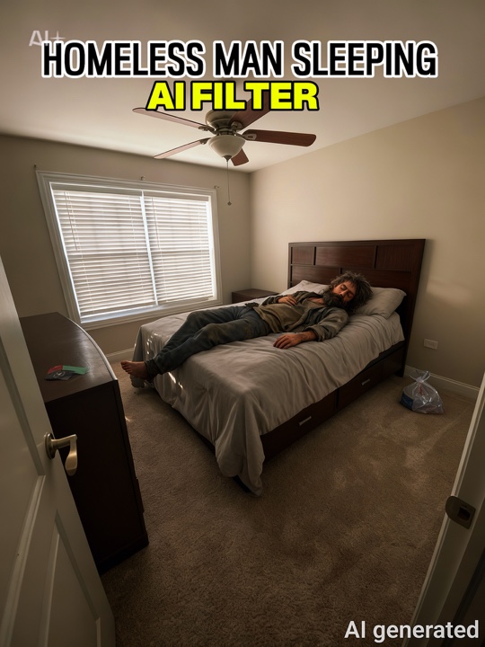Homeless man sleep