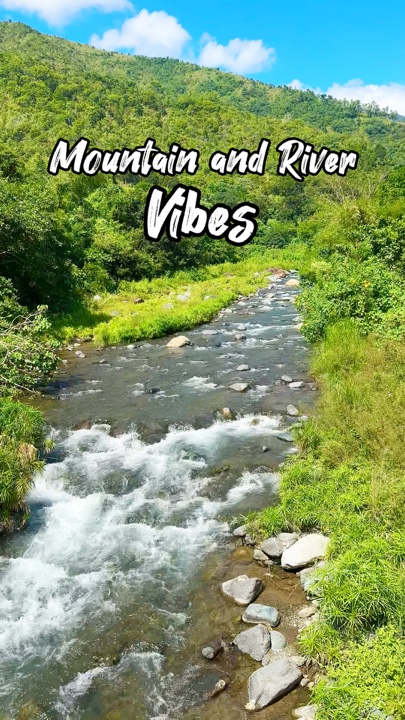 Mountain and river