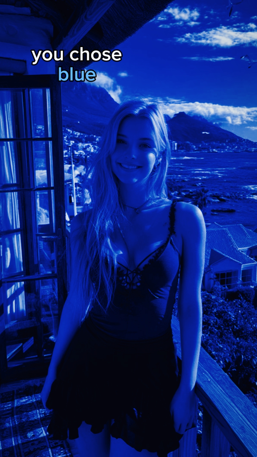 you chose blue
