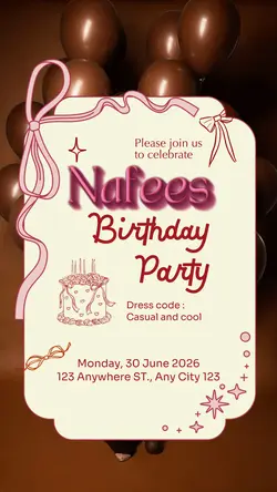 BIRTHDAY INVITATION