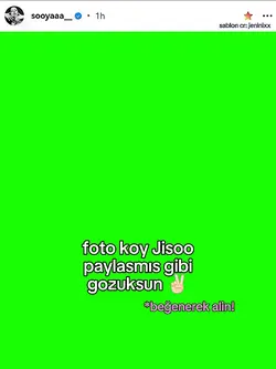 Jisoo yesil ekran