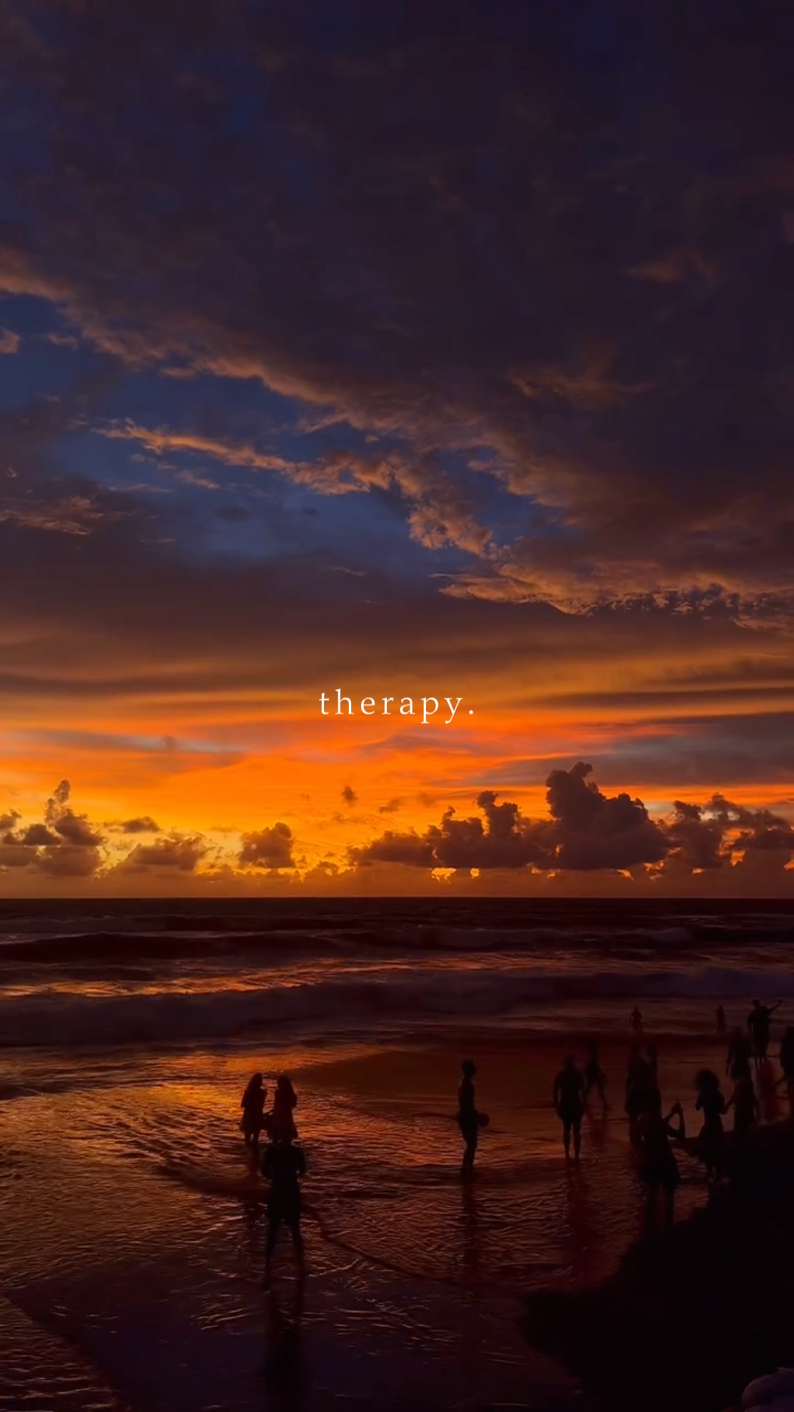 Sonnenuntergangstherapie.