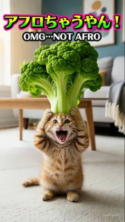 アフロちゃうやん😱！